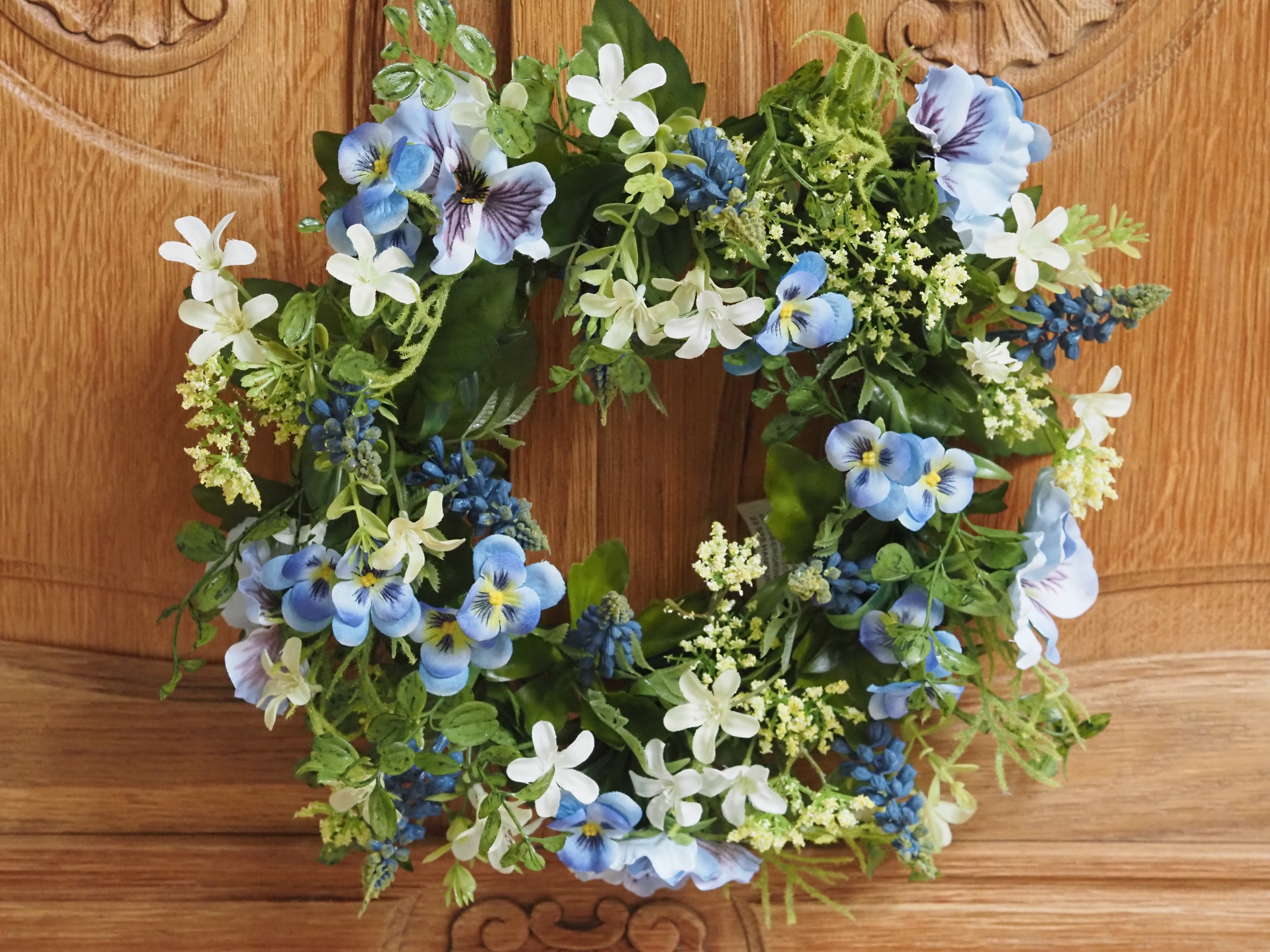 Blütenkranz Frühling · floraler Tür- oder Wandkranz