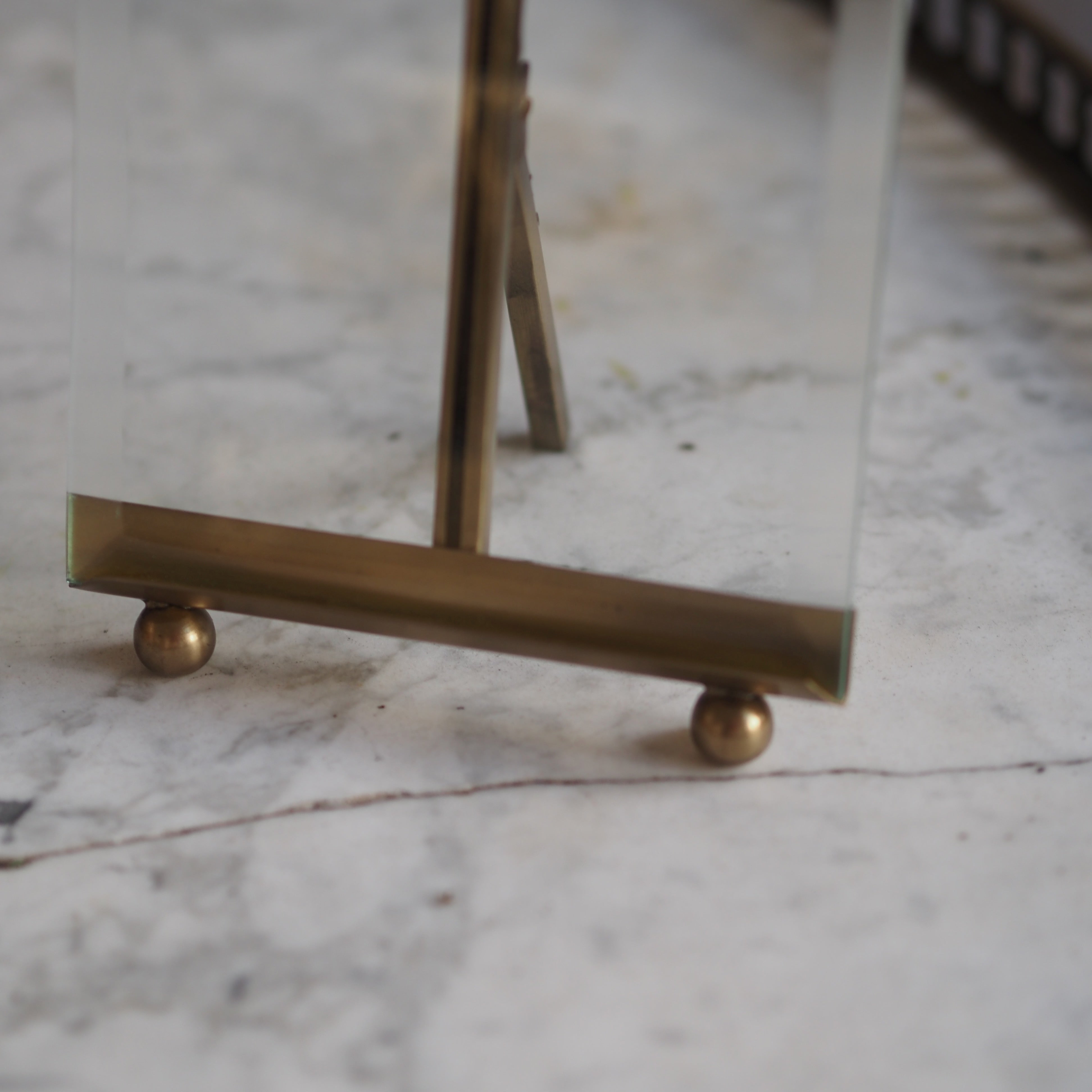 Fotorahmen Glas Gold · klassisch dekorativer Stil