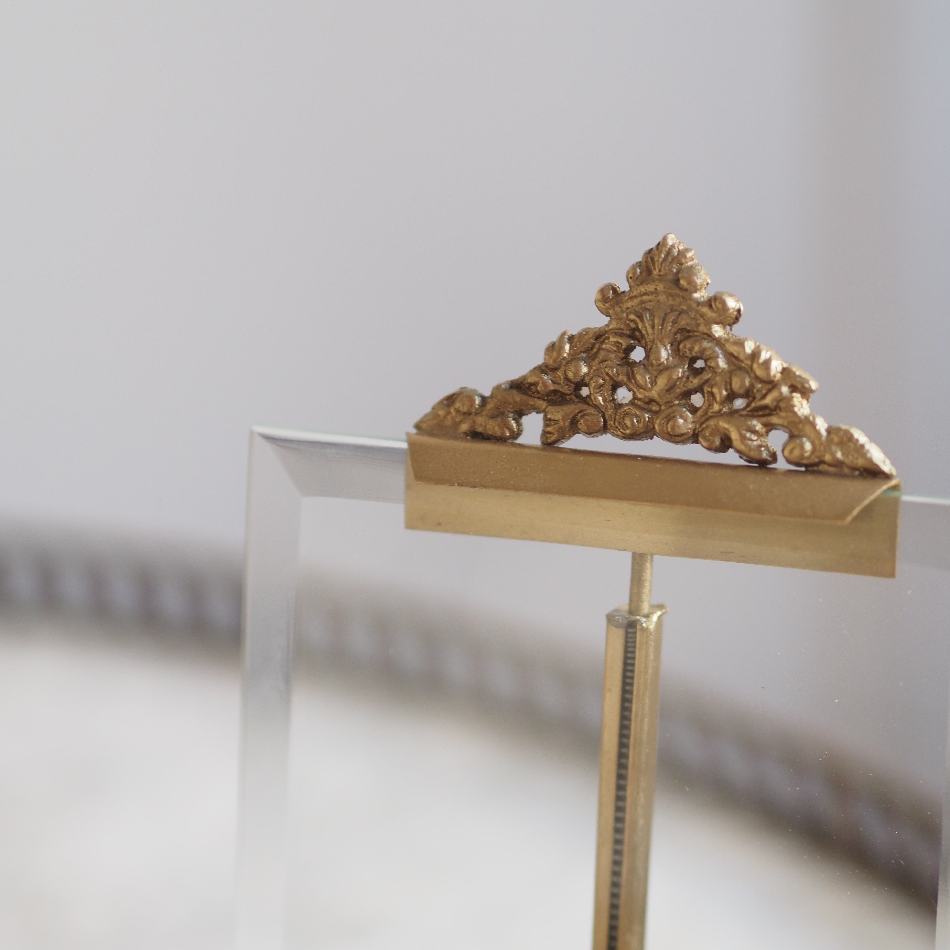 Fotorahmen Glas Gold · klassisch dekorativer Stil