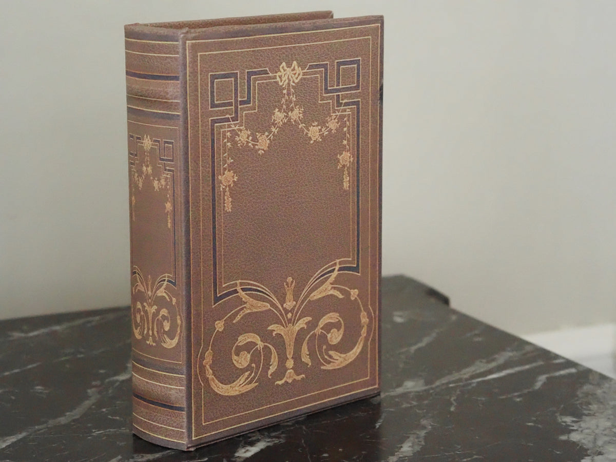 Buchkassette Taupebraun · Prachteinband Historismus