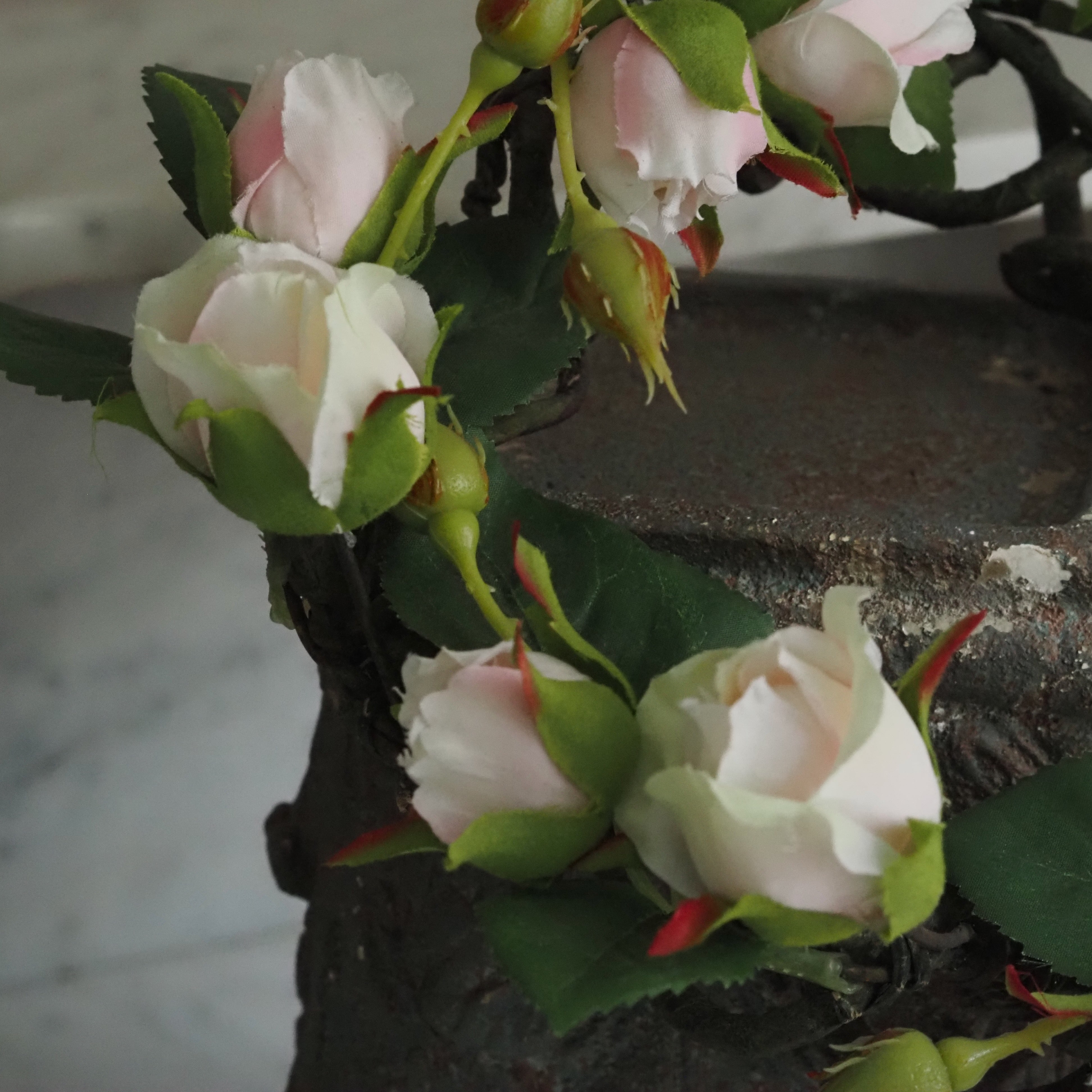Rosenkranz · floraler Dekokranz mit Rosenblüten