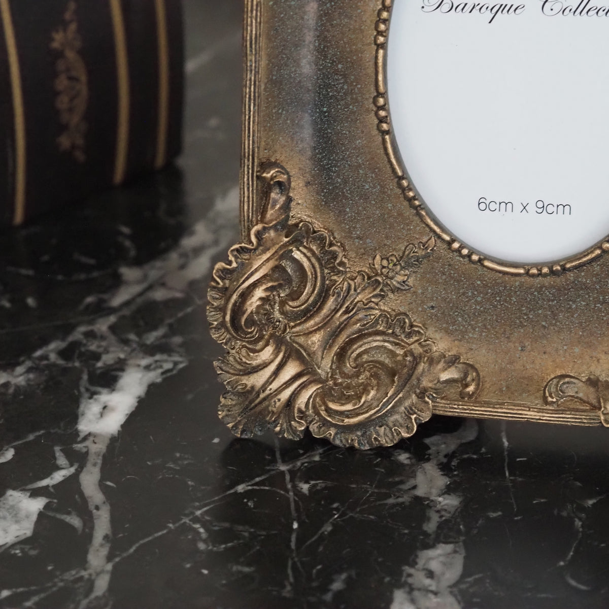 Bilderrahmen Antikgold 6 × 9 cm · Barockstil mit Akanthus-Ornamenten