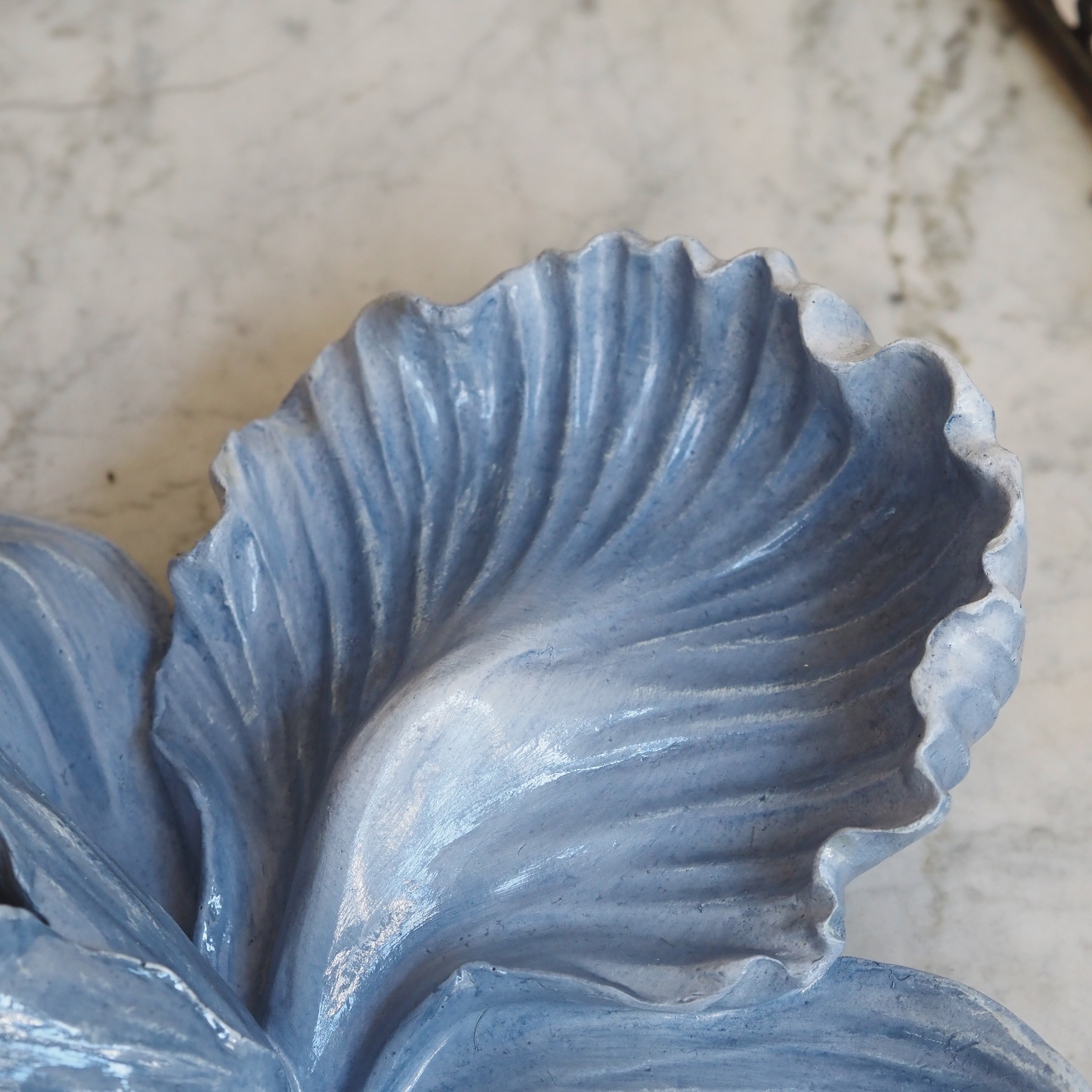Dekoblume Blau · Wandobjekt Standskulptur