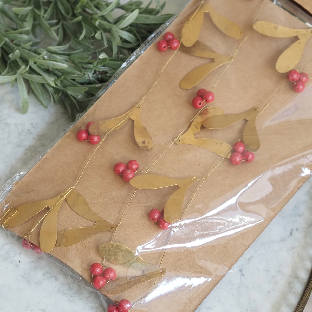 Mistelgirlande · Skandinavisches Zweigdekor Weihnachten