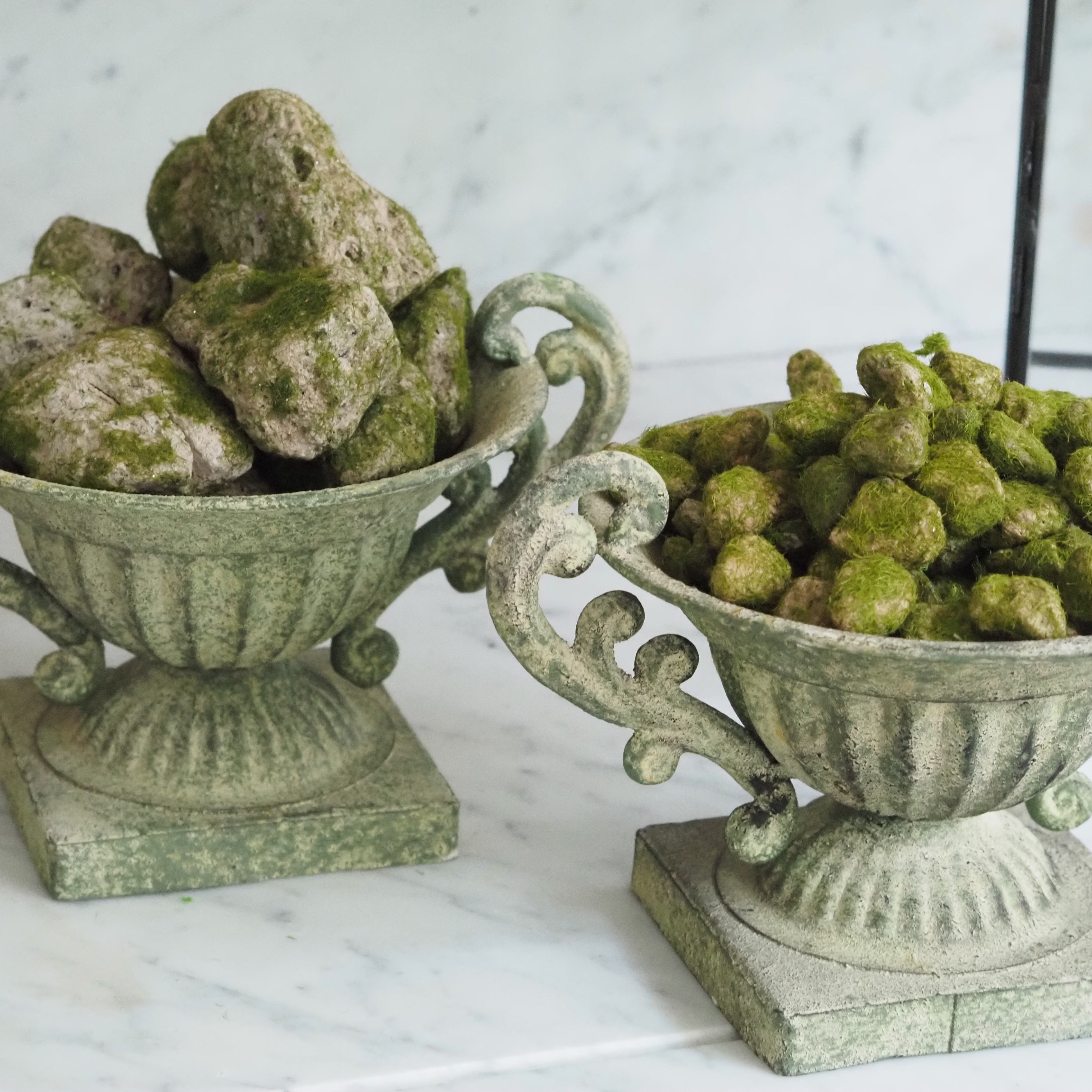 Moossteine · dekorative Naturstein-Imitation für Schalen, Glasgefäße und Tabletts