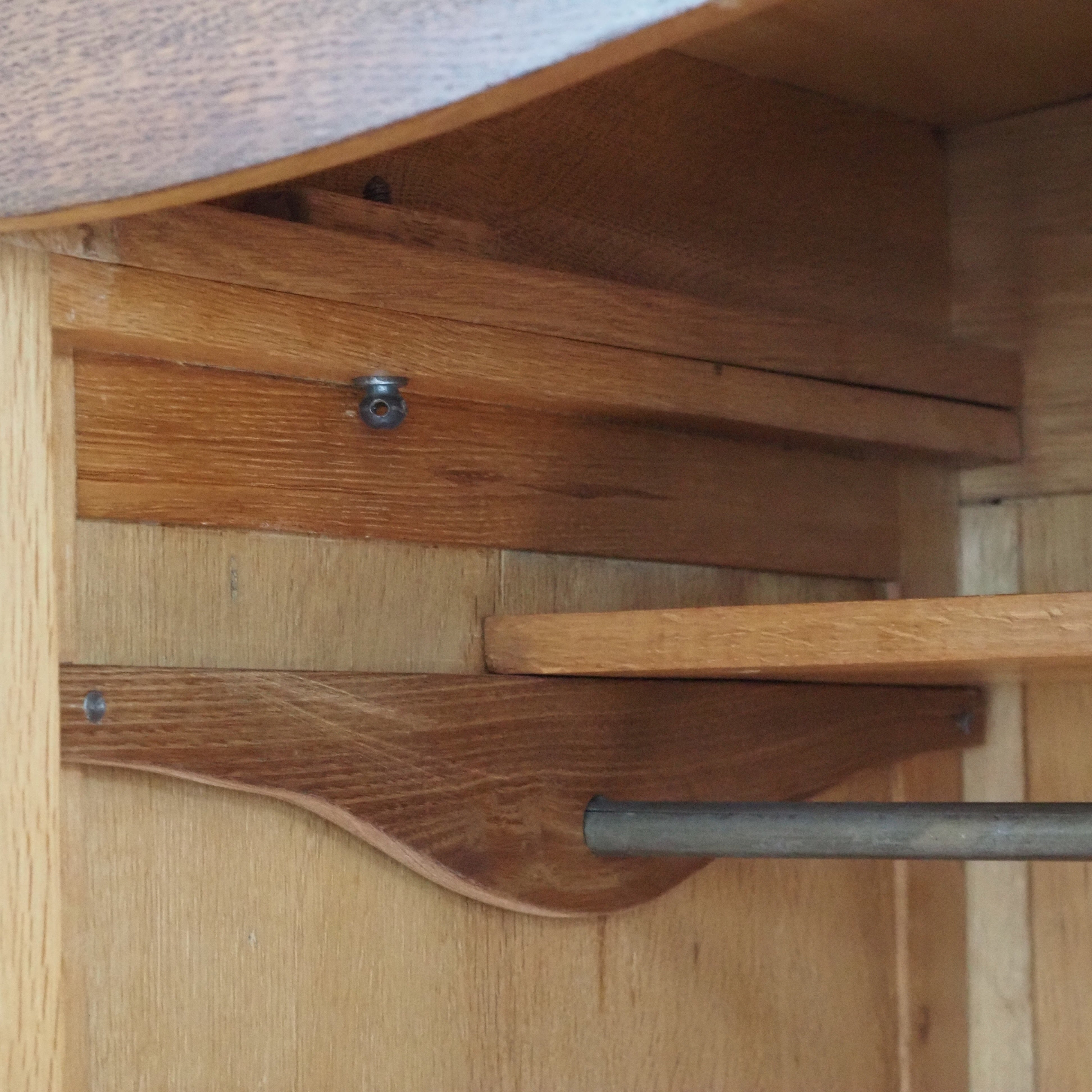 Kleiderschrank Louis XV Stil Eiche 4-türig um 1970