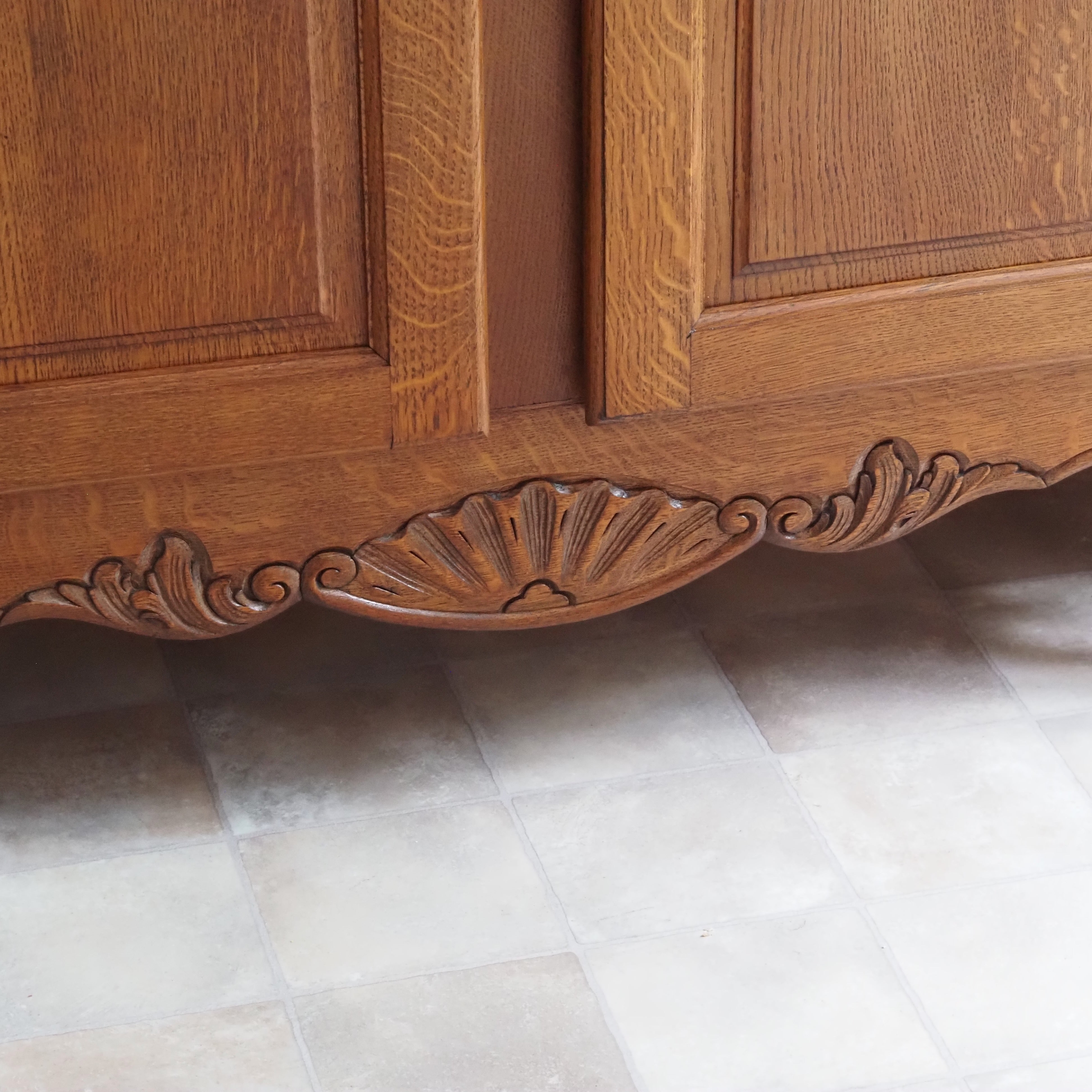 Kleiderschrank Louis XV Stil Eiche 4-türig um 1970