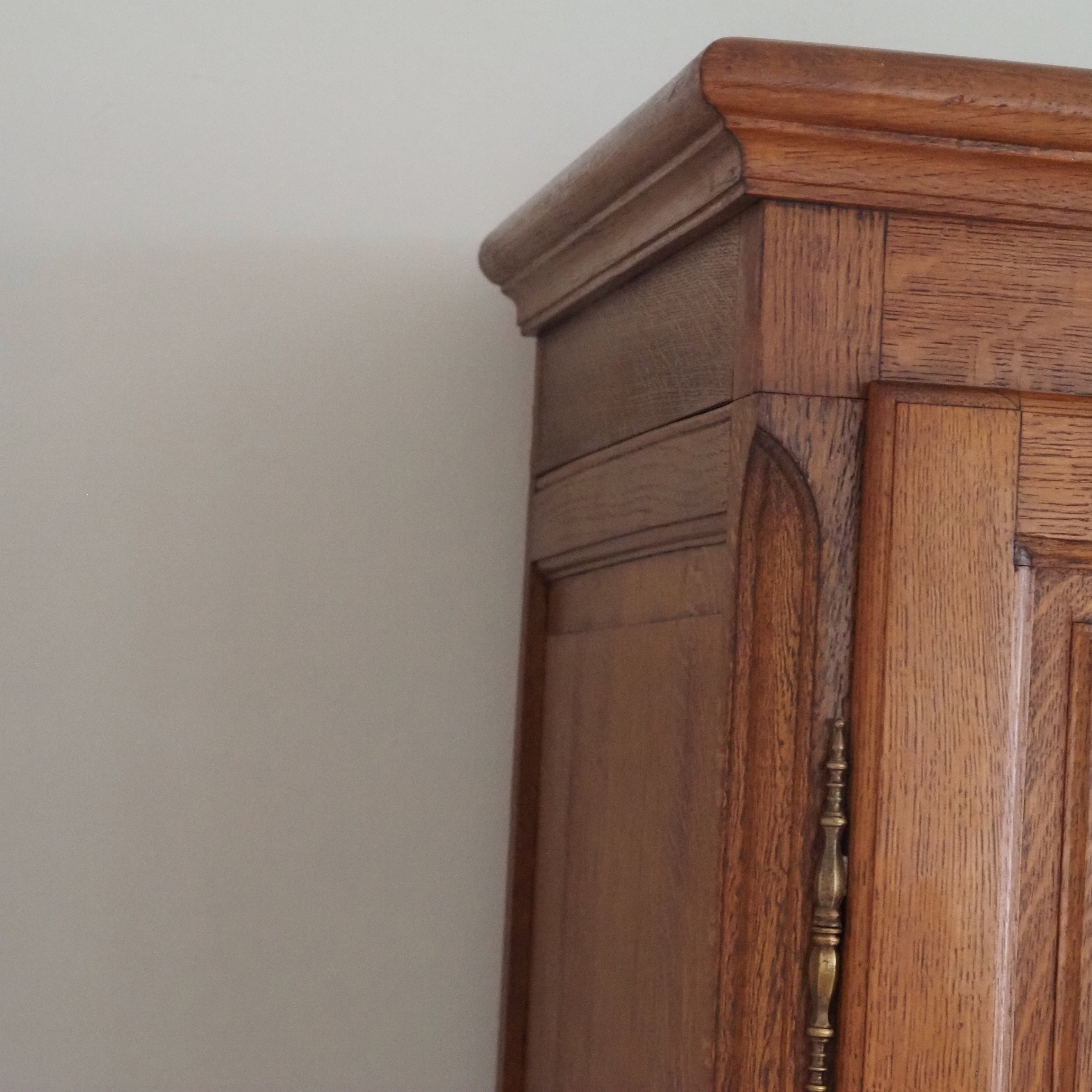 Kleiderschrank Louis XV Stil Eiche 4-türig um 1970