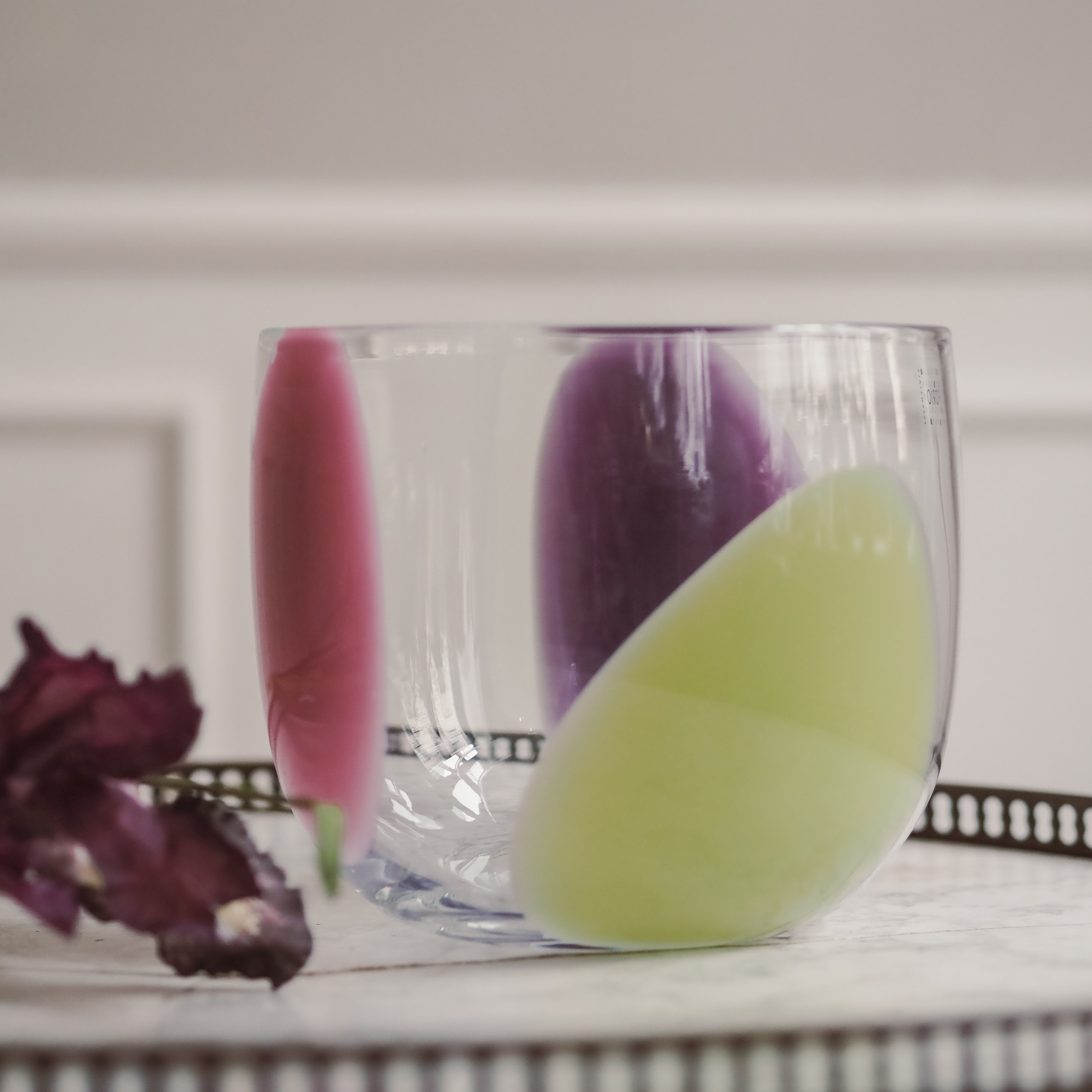 Glasvase · farbige Studio-Glas-Anmutung