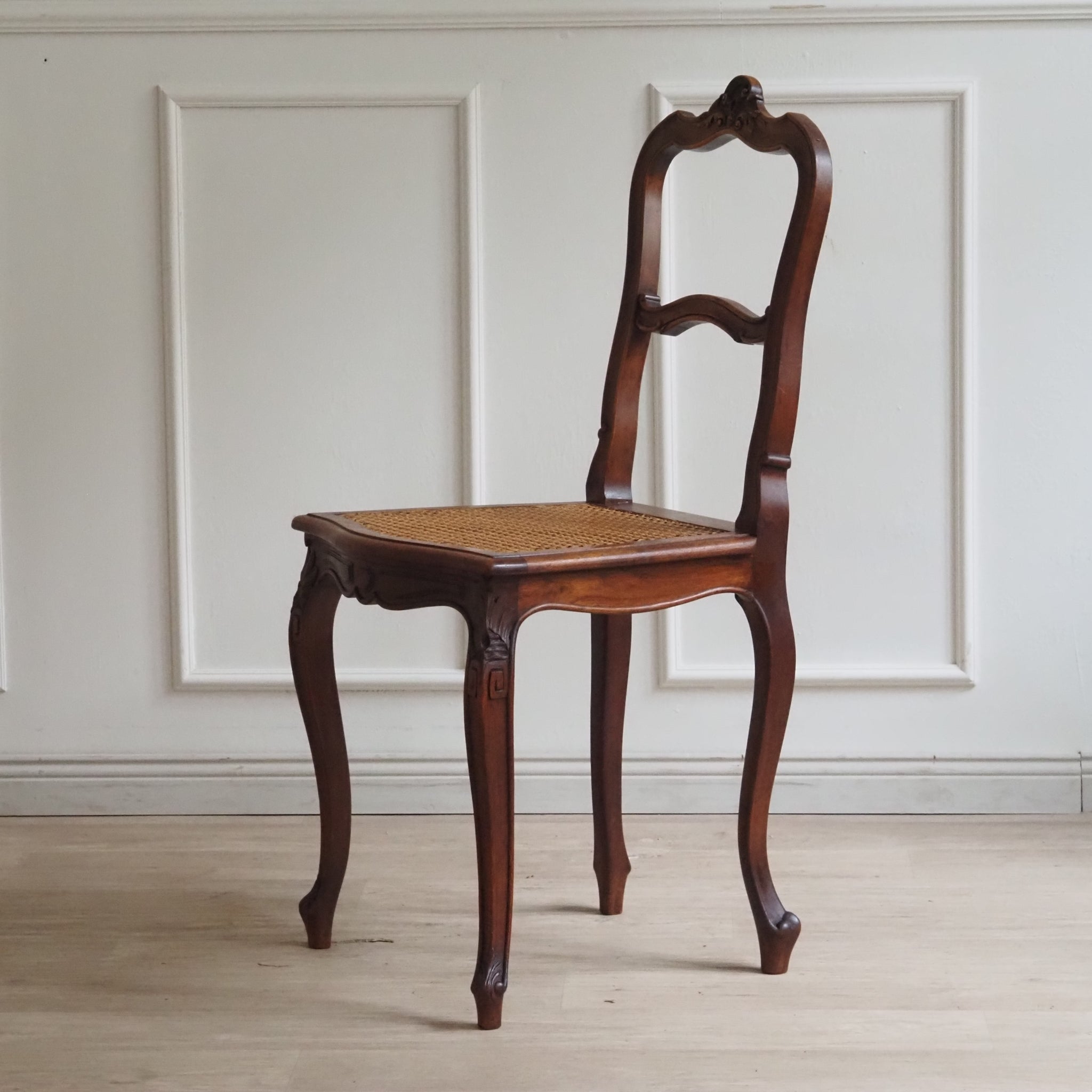 Französische Rokoko Stühle mit Wiener Geflecht, um 1900, Stuhl SET