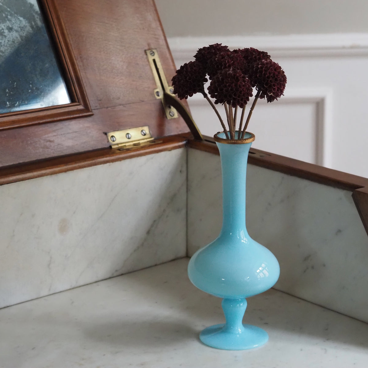 Dahlien-Bündel Burgund · Pompon-Dekoblumen, 7 Stiele