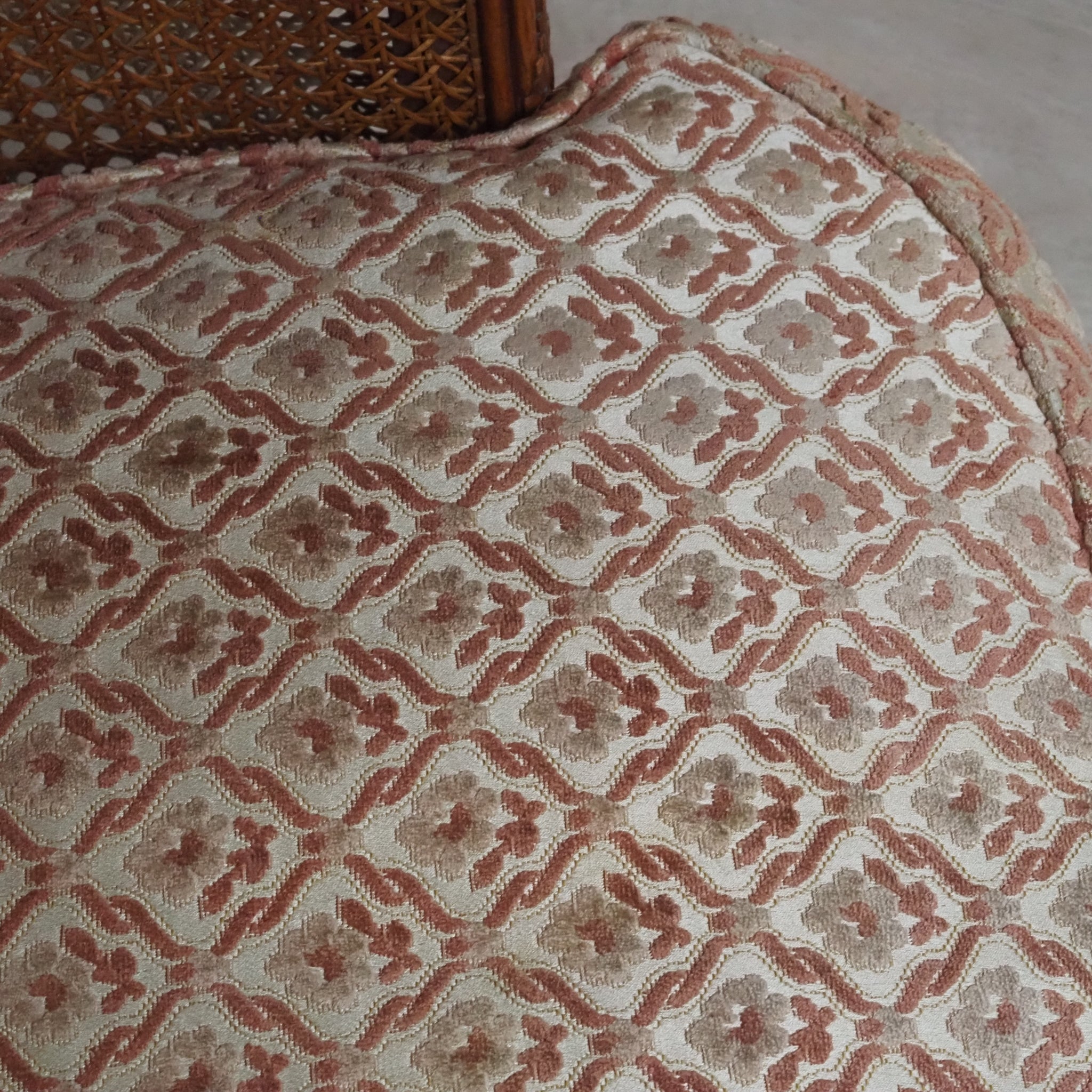 Antiker französischer Sessel mit Wiener Geflecht um 1900 - Louis-Seize Bergère Original