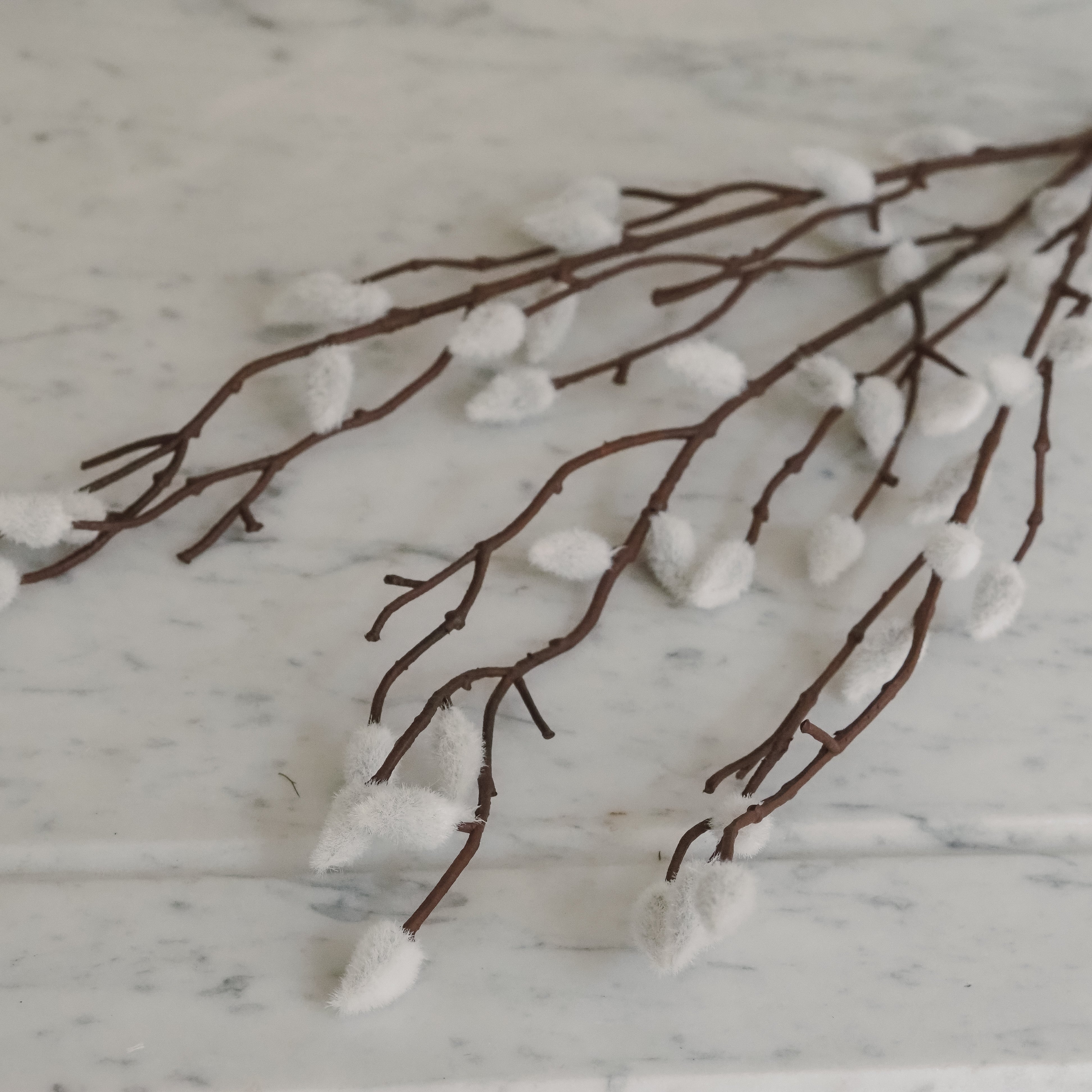 Dekozweig Weidenkätzchen · naturgetreue Frühlingsdekoration