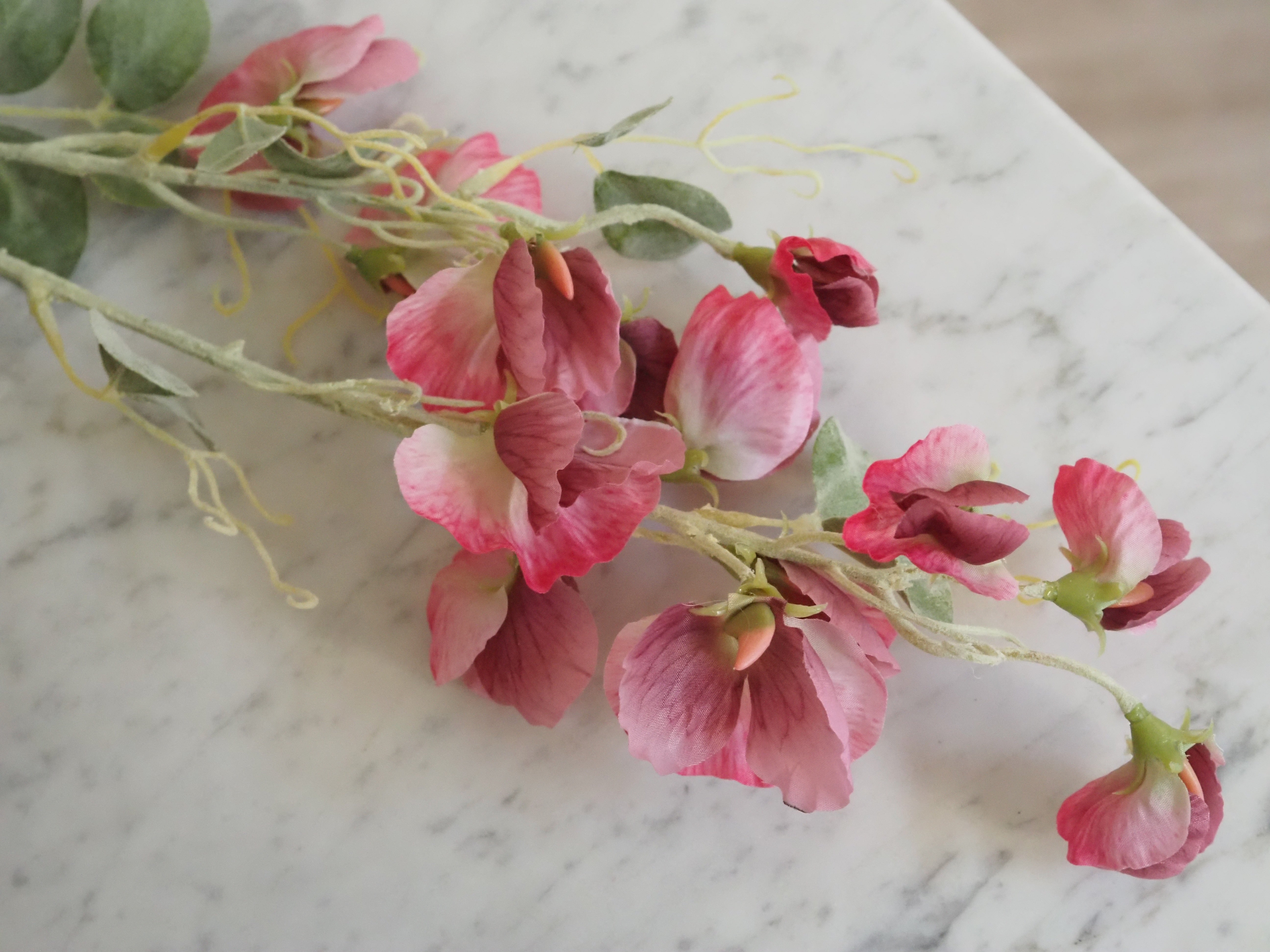 Duftwickenzweig · floraler Dekozweig in Rosa