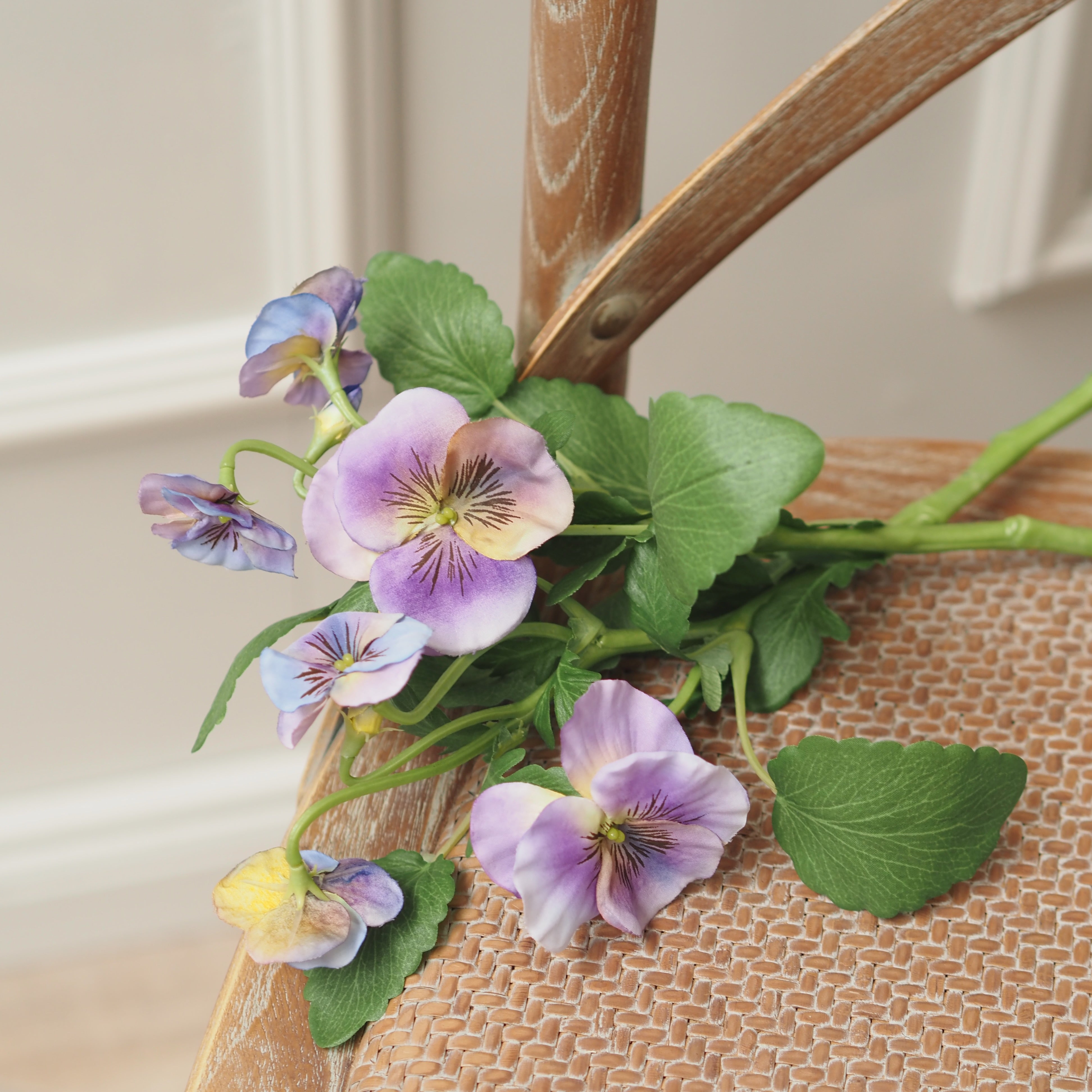 Stiefmütterchen Zweig · florale Replik · 2er Set