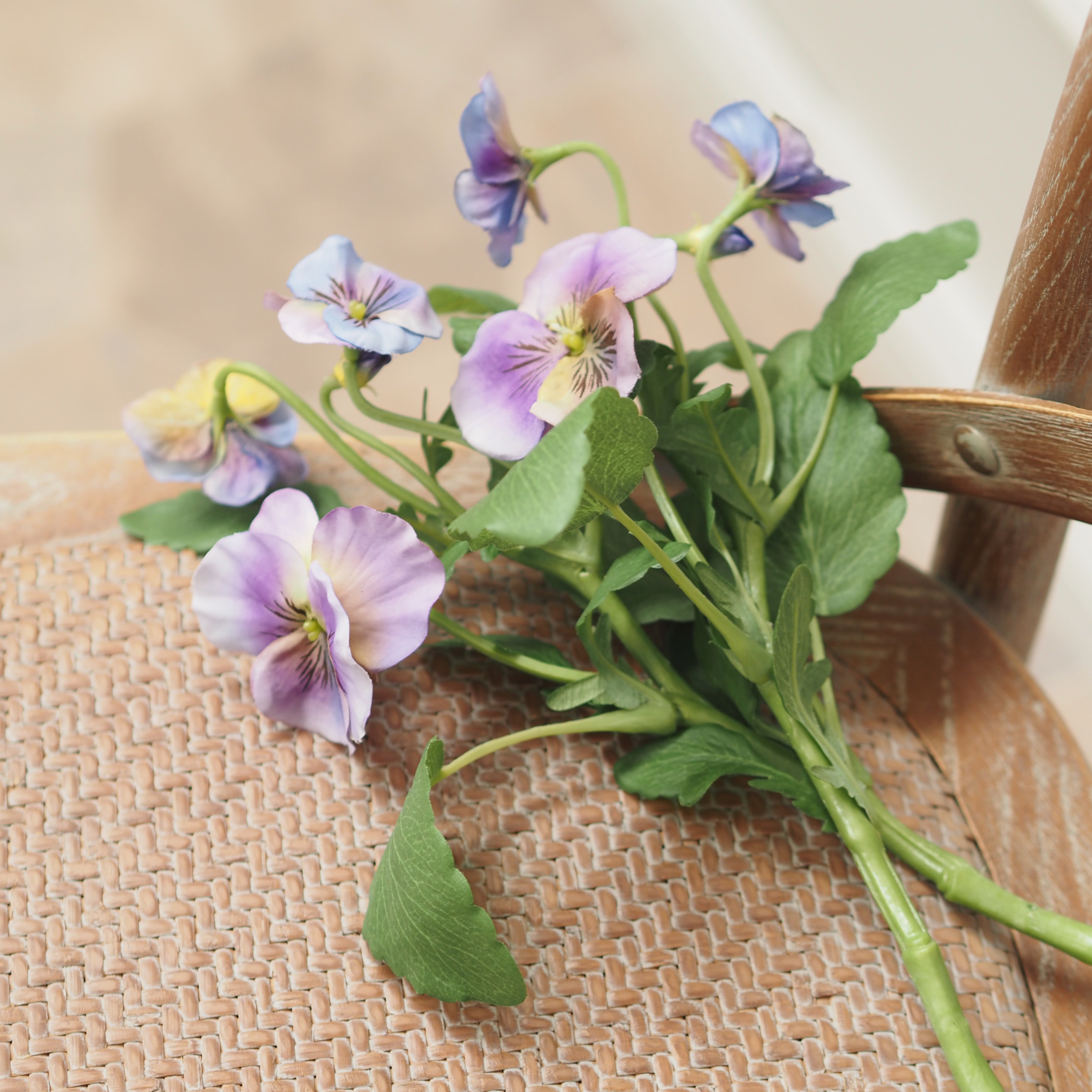 Stiefmütterchen Zweig · florale Replik · 2er Set