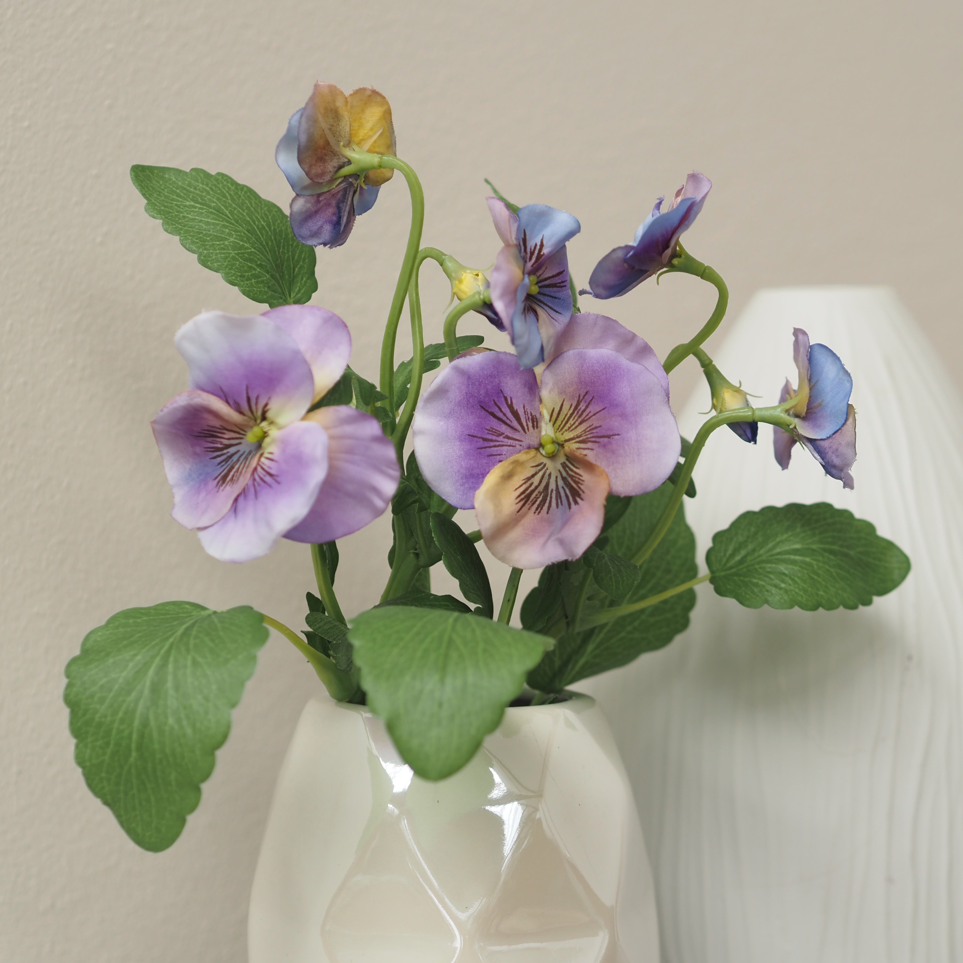 Stiefmütterchen Zweig · florale Replik · 2er Set